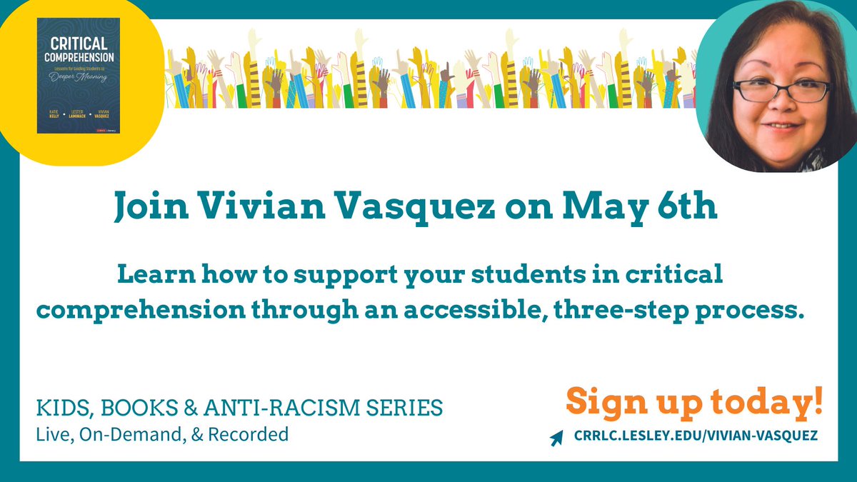 Find out more at Vivian's workshop. Sign up today: CRRLC.LESLEY.EDU/VIVIAN-VASQUEZ/ #KBARS24 #socialjustice #equality @CorwinPress @vvasque_v