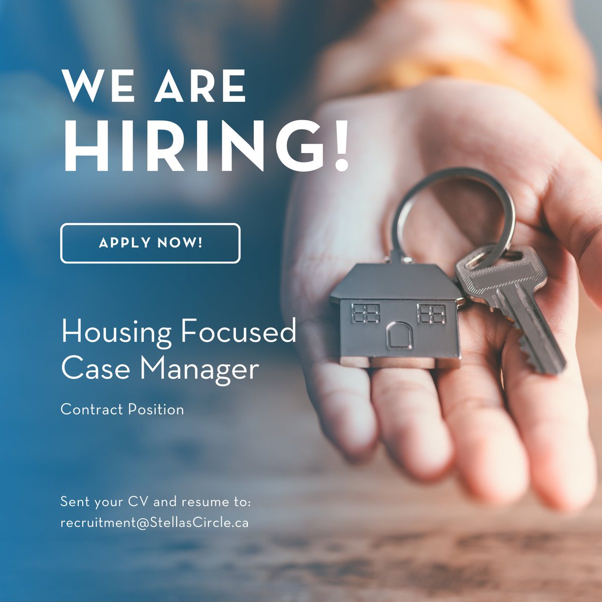 We're seeking a Housing Focused Case Manager who's passionate about making a difference This position plays a pivotal role in supporting participants by helping them navigate the transition from homelessness to long-term stable housing Learn more & apply:stellascircle.ca/learn-more/car…