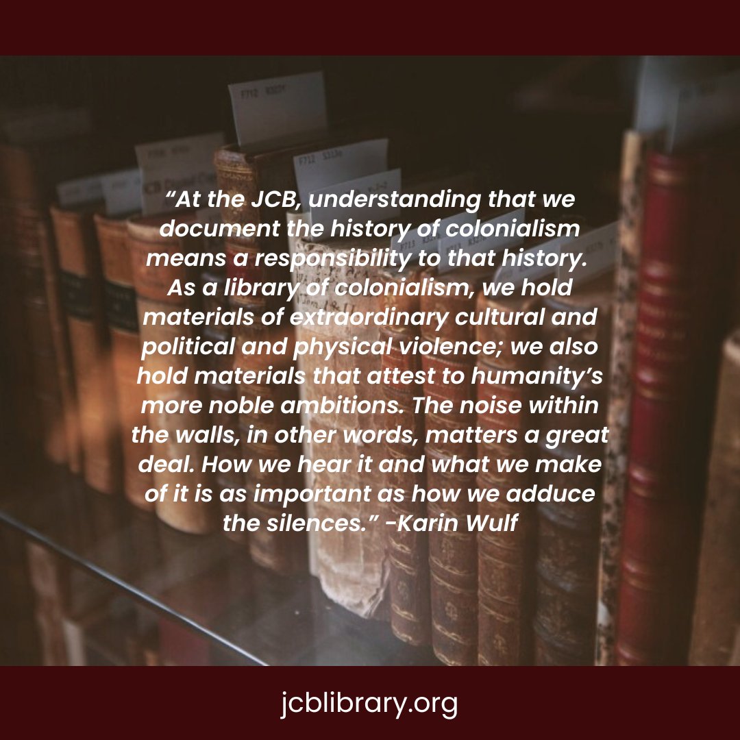 As National Library Week continues, we highlight the reflections on archival silence offered by JCB Director Karin Wulf in the piece 'Archival Shouting: Silence and Volume in Collections and Institutions.' Read on in the AHA's 'Perspectives on History' at shorturl.at/etGM1