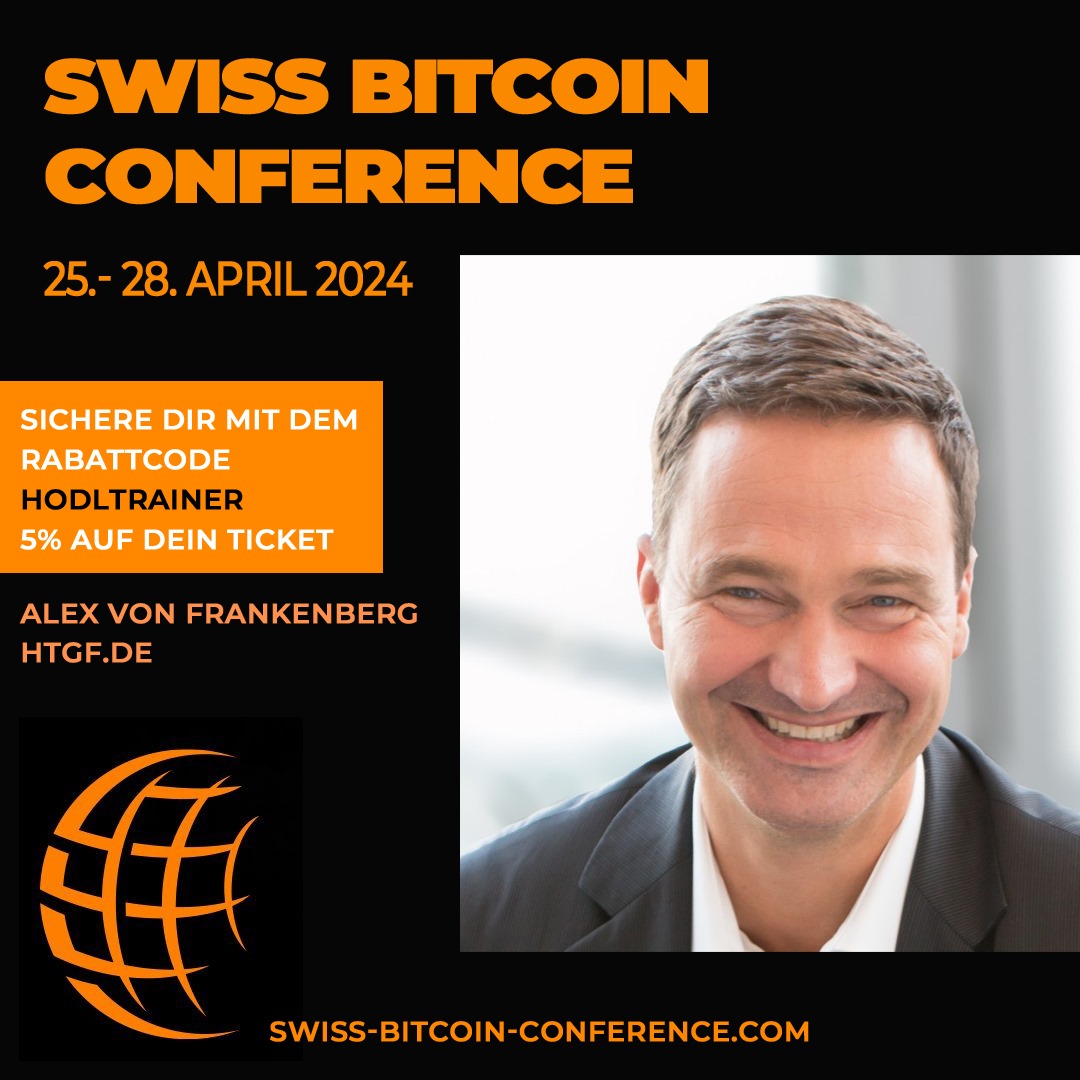 Bald ausverkauft: The one and only Swiss Bitcoin Converence. Mega Programm, mega Bitcoiner, mega Orga. @Swissbitcoincon