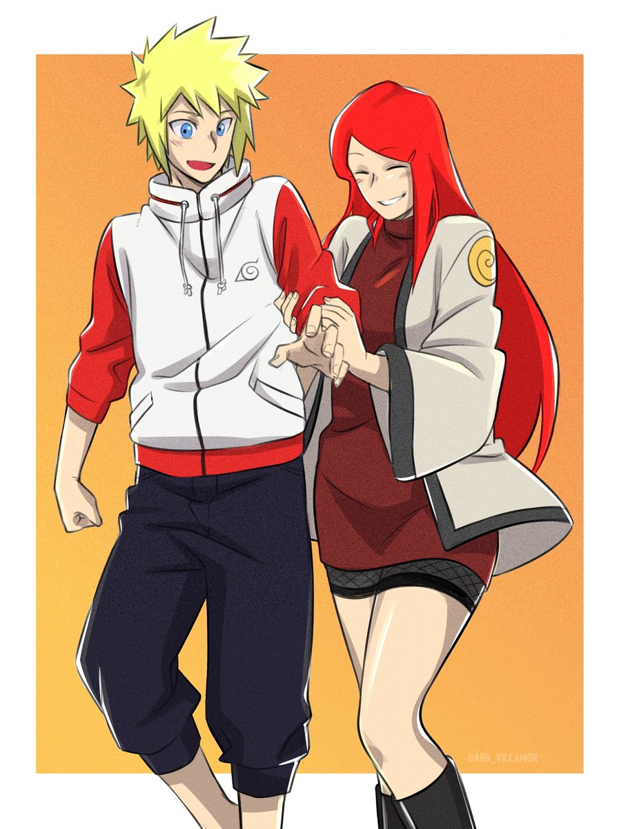 Yellow Flash and Red Hot Habanero💖 #minato #kushina #minatoxkushina #narutothewhorlwithinthespiral