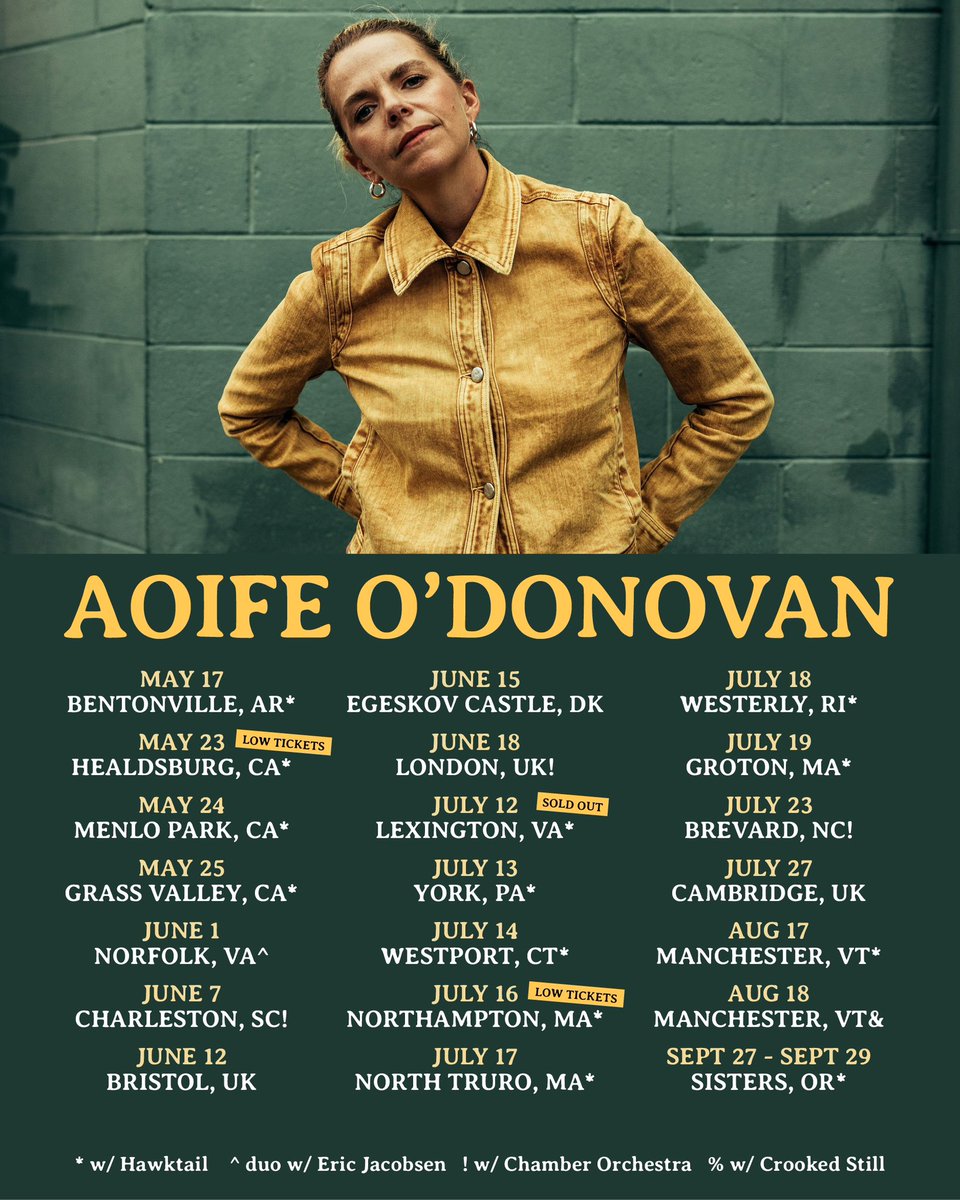 Summer touring with my friends !! aoifeodonovan.com/#tourDates