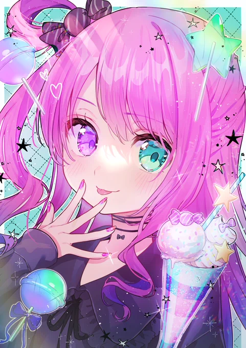 #対になってる絵をあげる ネイルとスバルーナ 