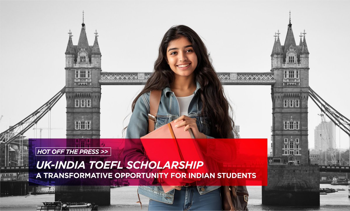 UK-India TOEFL Scholarship: A Transformative Opportunity for Indian Students  
Learn more: tr.ee/TOEFL-Scholars…

#toefl #toeflscholarship #ukeducation #uk #ukindia #india #indianstudents #scholarships #students #education