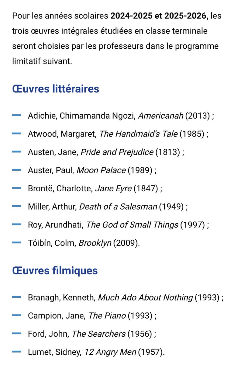 🆕 Programme limitatif pour l’enseignement de LLCER anglais pour 2024-2025 et 2025-2026