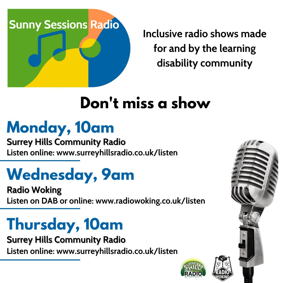 Sunny Sessions Radio with @SunnybankEpsom By the #LearningDisabled for the #LearningDisabled @sryhilsradio @RadioWoking ow.ly/RN9H30sBtA6
