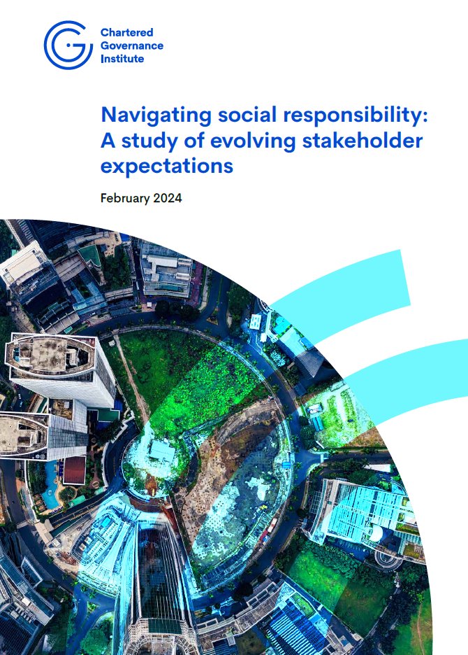 CGI has published a brand-new #ThoughtLeadership paper to assist #GovernanceProfessionals to help their companies navigate how they approach their corporate social responsibilities. Read more: cgiglobal.org/insights/inter… #Governance #GlobalGovernance #CorporateSocialResponsibility