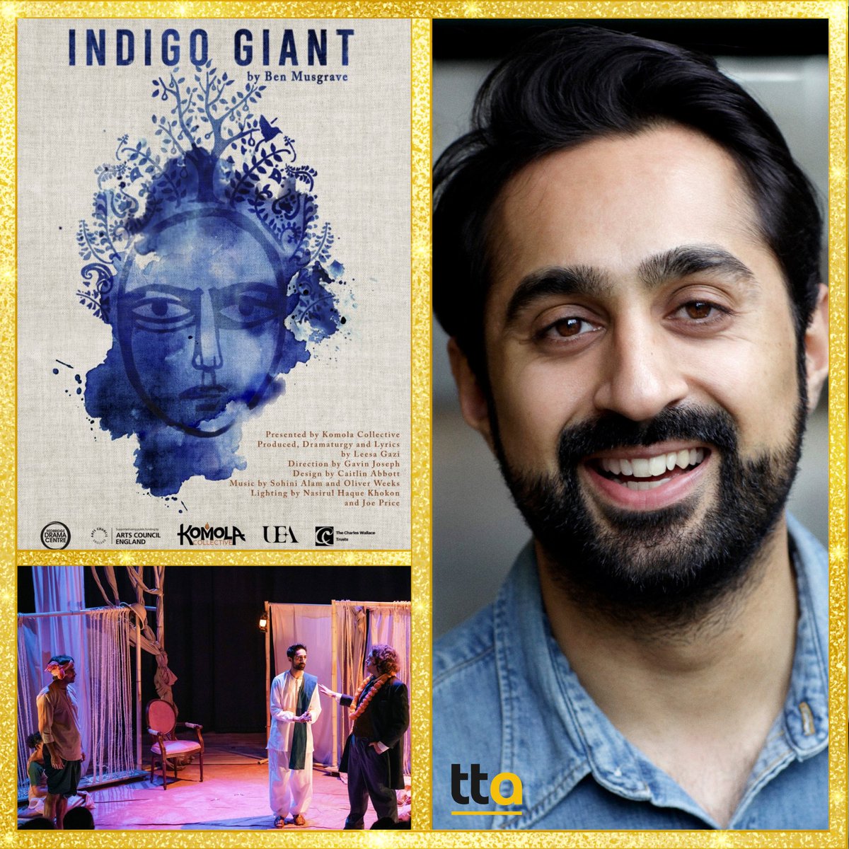 Super proud of our incredible CHIRAGUE AMARCHANDE finishing his theatre tour of ‘INDIGO GIANT’. It finished @TTechnis in Camden and it is also nominated for an Offie!💥 ⭐️Client: @chirague_a 💥Company: @KomolaC #tta #ttaadults #indigogiant