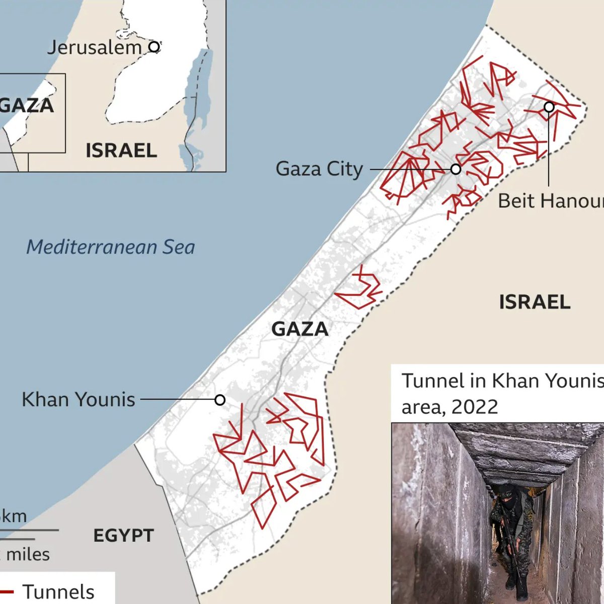 What does the death of Ismail Haniyeh's 3 sons in Gaza City tell us about the state of the war, about Israel's achievements thus far, and what the plan appears to be? (my 1st ever🧵) While underground infrastructure is found throughout the Strip, it is dense in 2 places: (1/9)