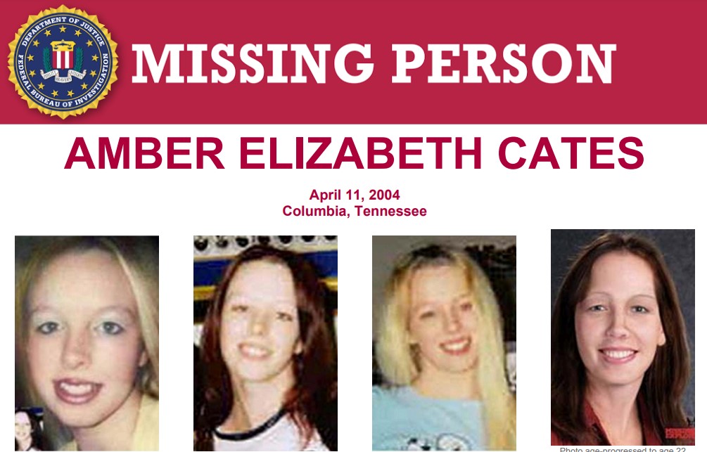 The #FBI offers a reward of up to $25,000 for relevant info leading to the recovery of Amber Elizabeth Cates or the prosecution of those responsible for crimes committed against her. She was last seen on April 11, 2004, in the Columbia, Tennessee, area: fbi.gov/wanted/kidnap/…