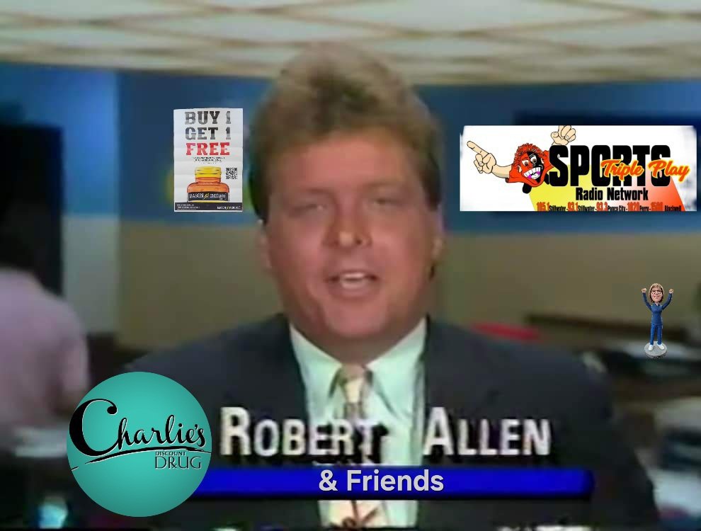 Today is the big day! Robert Allen will be live at @CharliesDrug! @TriplePlayRadio