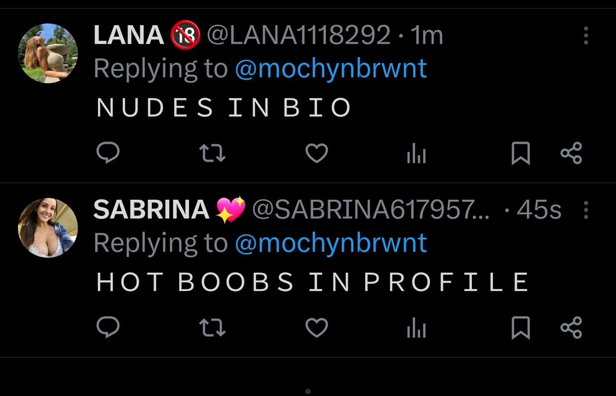 Got my own pair of hot boobs. I dont need to see yours Sabrina