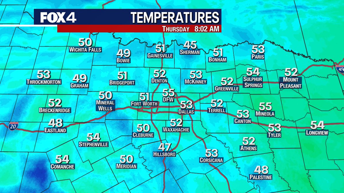 Your current temps... #txwx #dfwwx