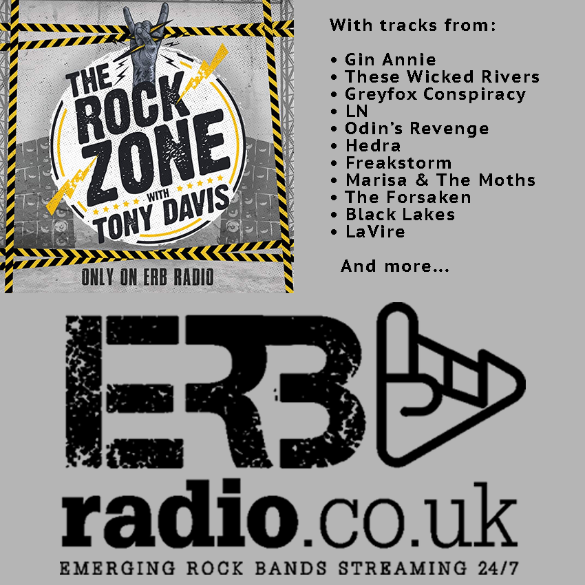 Tony invites you into #TheRockZone tonight at 8pm where he will be sharing tracks from @attictheory | @sheburnsredband | @Hells_Addiction | @unknown_refuge | @ginannieuk | @wickedrivers | @beauxgrisgris | @lnmusicofficial | @HEDRAUK | @FREAKSTORM_BAND | @marisa_moths |