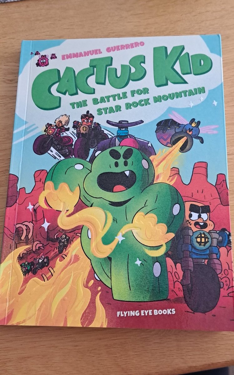 Just read this with a ☕️. Cactus Kid is a fab MG graphic novel and I absolutely loved the mad characters. Great additions to our school graphic novel selection we ordered from @Wonder_Bookshop @FlyingEyeBooks