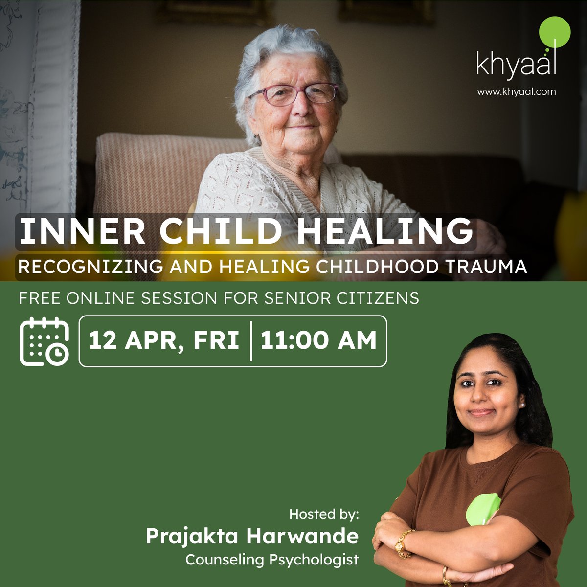 Learn effective ways to recognise and heal from childhood traumas. Attend this free online session if you're 55 years or older, or share it with your elderly loved one. #InnerChildHealing #SeniorCitizens
To attend our exclusive sessions:
📱 Download the app :…