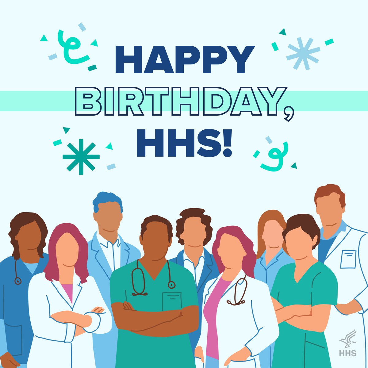 On April 11, 1953, the U.S. Department of Health and Human Services was founded to protect the health of Americans. Since then, we've served millions of Americans, and our commitment to building health equity grows stronger each year. Happy birthday, HHS! 🥳