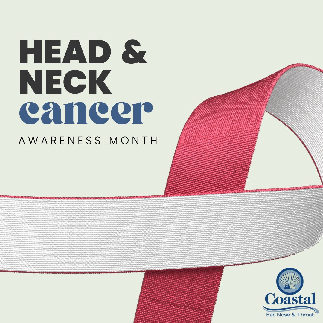 This Head and Neck Cancer Awareness Month, we stand in solidarity with those affected and emphasize our commitment to early detection, prevention, and comprehensive care.  🥼🌟 #HeadAndNeckCancerAwareness #ENTHealth #ENT #CoastalENT #ENTNewJersey
