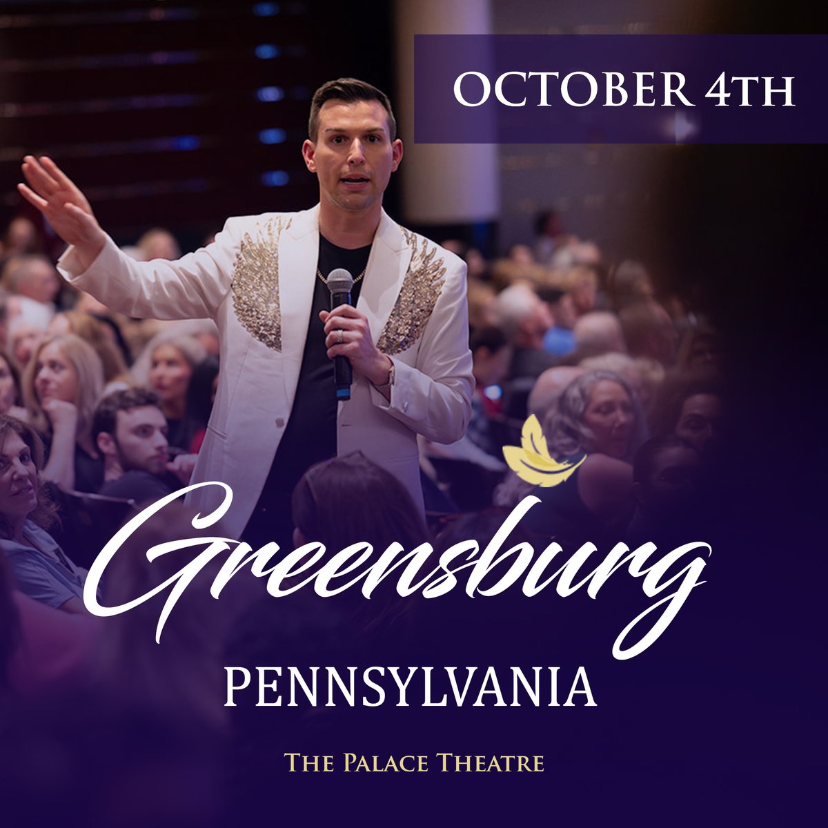 🌟 Greensburg, get ready for a night to remember. Join Matt Fraser at The Palace Theatre on October 4th and experience LIVE psychic readings. Tickets are selling fast, secure yours at MeetMattFraser.com