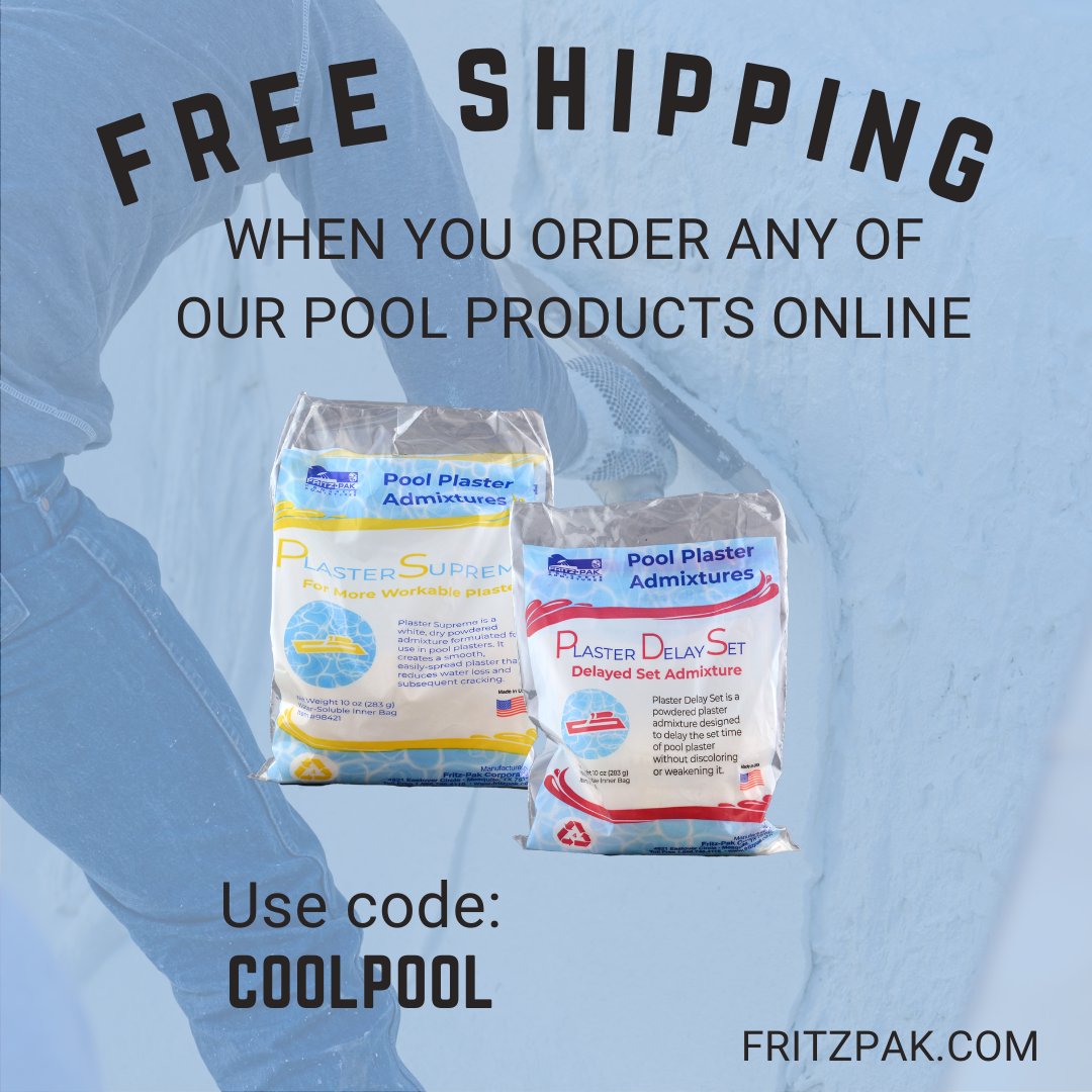 🚨There's still time!🚨 You can still get free shipping on your order of pool products for a few more days! Hurry sale ends on 4/13. *valid only in the United States *applies to online orders only. zurl.co/sEiP #poolplastering #poolbuilders #poolconstruction