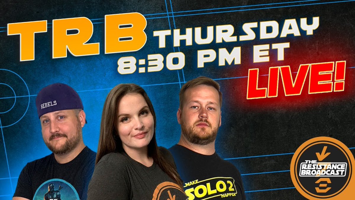 TONIGHT! Join us LIVE as we discuss the latest #StarWars news including the #StarWarsOutlaws trailer, the latest on #TheAcolyte, our thoughts on #BadBatch, plus your live questions, and more fun! 8:30PM ET👇 youtube.com/watch?v=zIhmEZ…