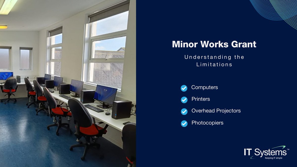 €29 million in Minor Works grants is to be issued to primary and special schools.

But, what IT can the minor works grant be spent on? 

#itsupport #itsupportservices
