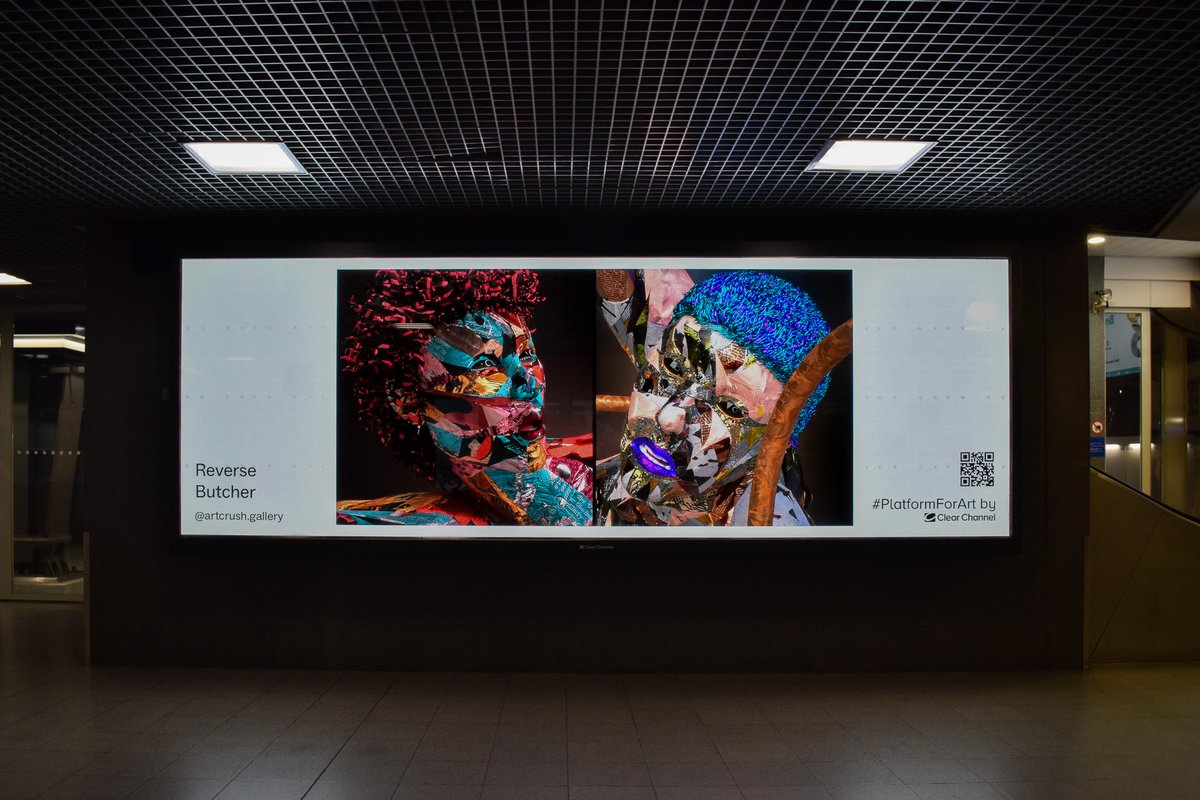 It was pretty exciting to have my art exhibited across 780 screens in Belgium (Mar 26-Apr 1)! Thanks to @artcrushgallery, @clearchannelbel for feat. my work, & special thanks to curators Trina, Odile, @Arthemort & @GTSewell for including me in the campaign. #PlatformForArt