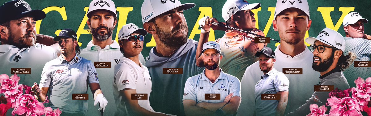 It’s go time 🔥 #TeamCallaway takes on the first major of the year