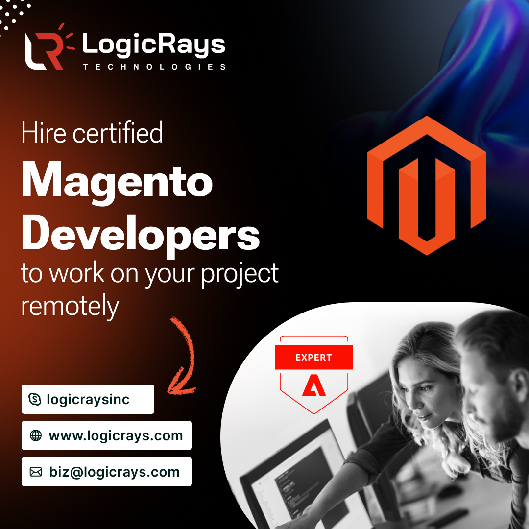 Hire a Magento Developer on a contract basis. Let us know if you are looking for #magento developers.

🌐logicrays.com

#magento #adobe #reactjs  #shopify #magento #pwa #ProgressiveWebapp #extensions #ecommerce #Hire #Magento2 #laravel #wordpress #webflow #remotejob