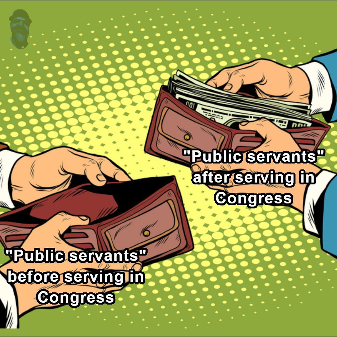 Funny how these politicians keep leaving office as millionaires

Follow for more

#publicservants #corruption #governmentwaste #taxpayermoney #overspending  #governmentsalary #accountability #ethics #transparency #publicsector #inequality #taxdollars #election#insidertrading