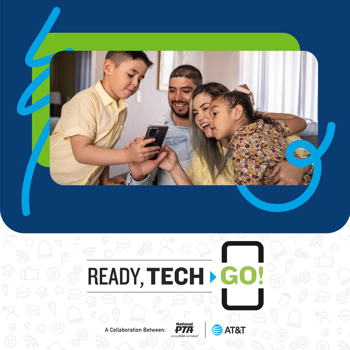 How do you promote responsible device use within your family? Ready, Tech, Go! from PTA and AT&T provides resources to determine screen readiness and discuss digital life, creating a healthy digital home! Join this PTA Connected program and get started: bit.ly/40OZfh9