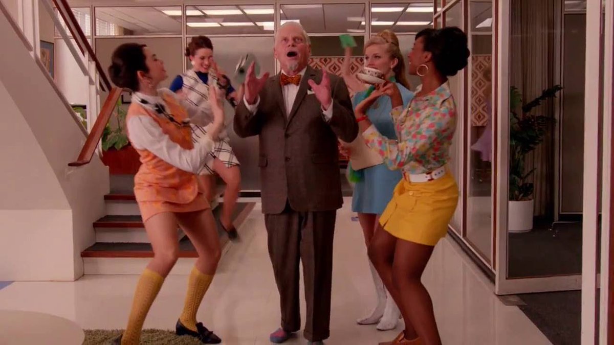 also this entire sequence obviously. why are we not talking about Mad Men all the time
