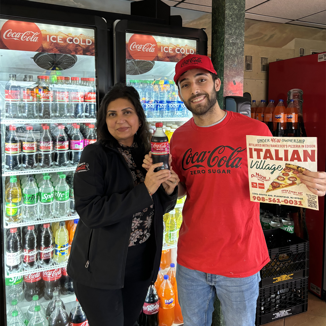 Italian Village in Plainfield, NJ is thrilled to announce their exclusive partnership with #LibertyCocaCola! Plus, now they have our very own #CokeSpiced in the house! Thank you, Alka Patel from the South Brunswick team! #WinoftheWeek