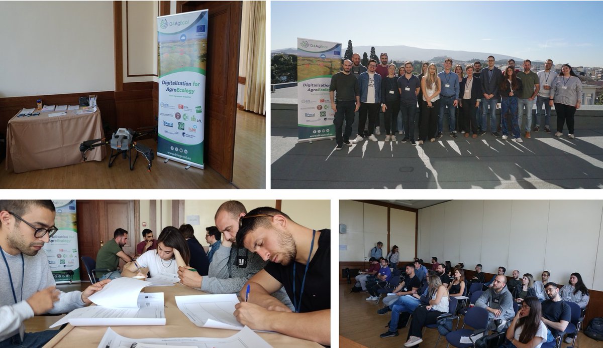 The Agricultural University of Athens conducted a #DTSW on unmanned aerial vehicle sprayer for vineyards with a focus on Agras T10 technology. Participants from policy, farmers &amp; science discussed the potential contribution on aerial spraying and no soil compaction. 
Stay tuned!