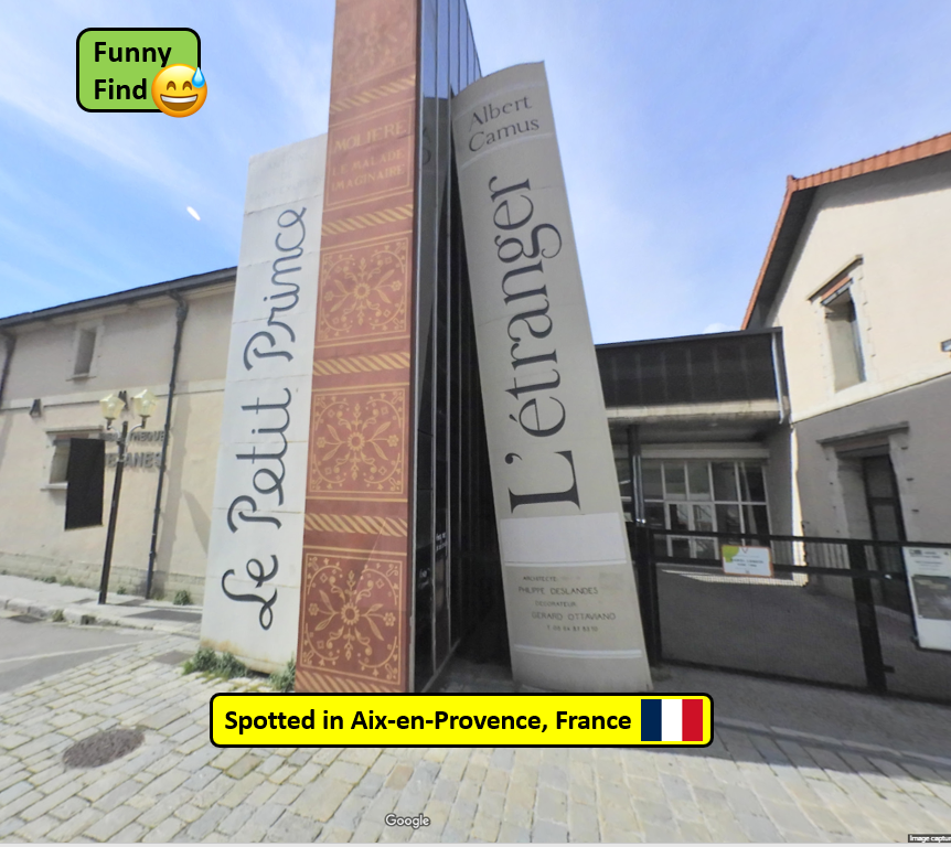 'This is where we put overdue books not over-sized ones!'

Spotted outside the Public Library Les Méjanes - Cité du Livre (Book City) in #AixenProvence #France
#FunnyFind #streetviewphotography

#streetviewphotography #funny #funnypictures #funnyposts #funnystuff #funnypic