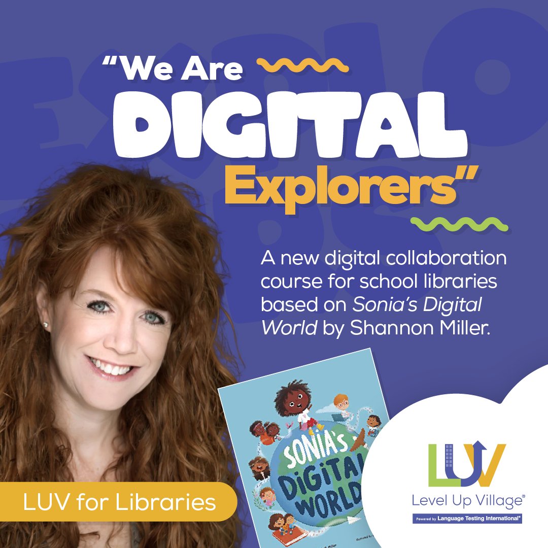 Introducing “We Are Digital Explorers,” a new Level Up Village course designed especially for school libraries in collaboration with Shannon McClintock Miller. ow.ly/ynlr50R7OiF #LUV4Libraries #collaboration #digitalcitizenship #digitalliteracy #21stcenturyskills