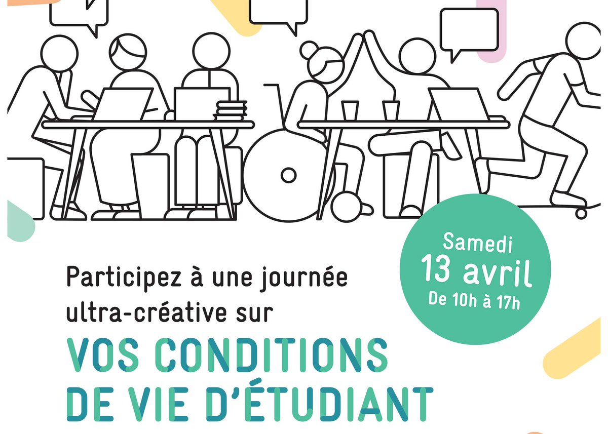 Etudiantes, étudiants, venez parler de votre quotidien, vos difficultés et les défis auxquels vous faites face. 📍 @capsciences 📅 Samedi 13 avril bordeaux-metropole.fr/actualites/etu…