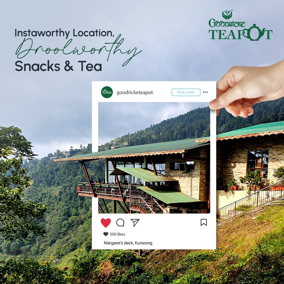 A picturesque pause for tea and tasty delights!

#goodricketeapot #goodricketea #goodricke #foodstagram #Mirik #Darjeeling #Newspotintown #Teaandsnacks #TeaLovers #kurseong #Brunch #teawithview #Gossippartner #spillthetea