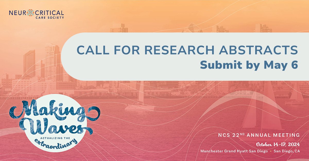 NCS invites you to submit a research abstract for the 22nd Annual Meeting in San Diego. Share how your research is making waves in the field 🌊 Submit an abstract by May 6. View details: ow.ly/htw350R5RGU #NCS2024