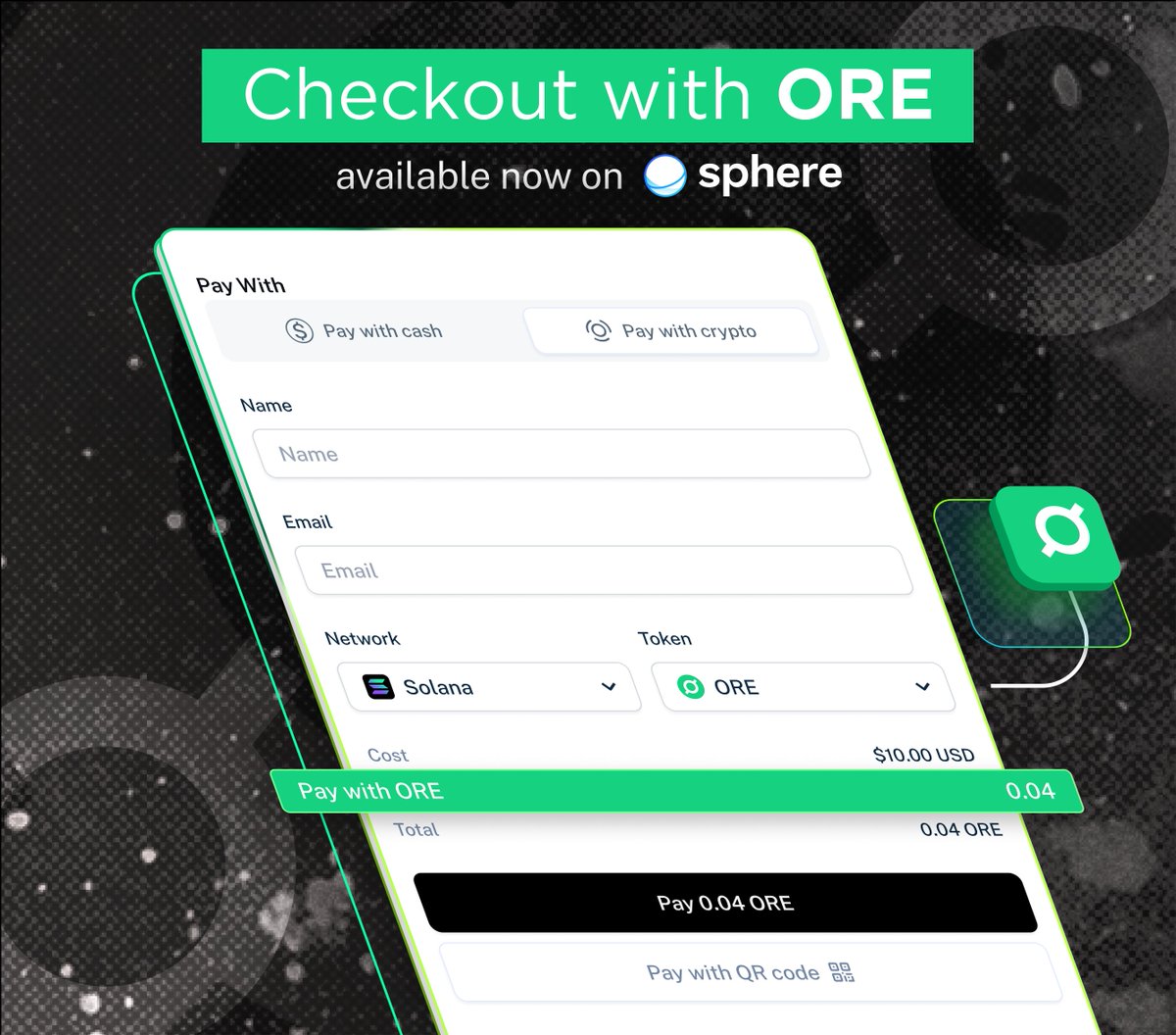 ⛏️ Put your hard hats on and start mining. PoW is now on Solana. 🪨 Beginning today, merchants can opt to settle transactions in $ORE through any Sphere-powered checkout.