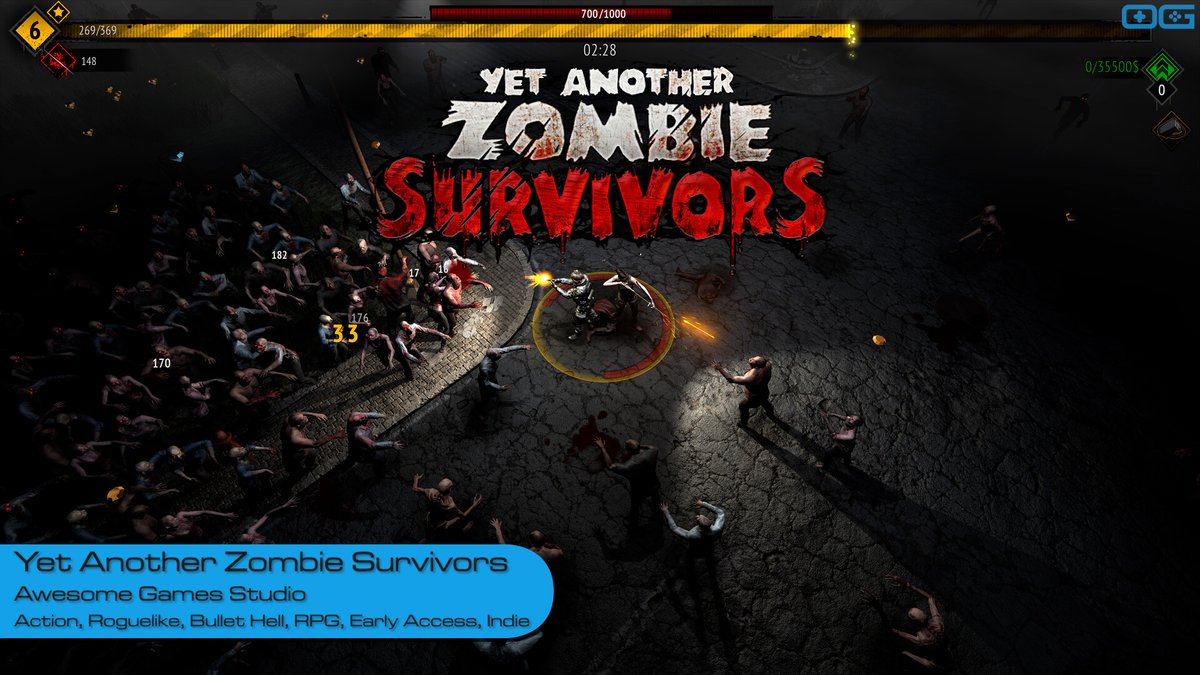 OG plays Yet Another Zombie Survivors! youtube.com/watch?v=62oEr4… Like & Sub! @AwesomeGamesStd #YAZS #roguelike #bullethell #RPG #arenashooter #IndieGameTrends #IndieWatch #IndieDev #GameDev #IndieGameDev #IndieGame #IndieGames #Gameplay #letsplay #gaming