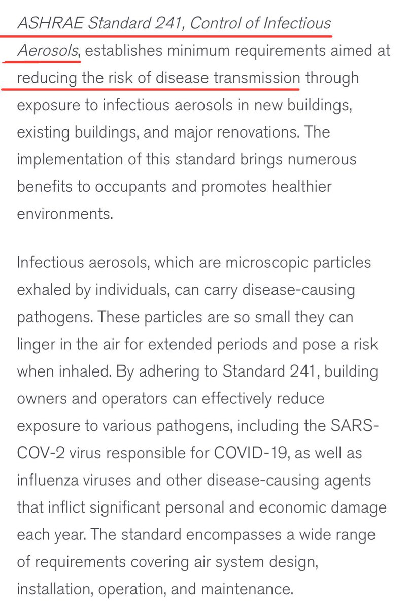 .‼️@Gov_NB @premierbhiggs @pcnbca 

ASHRAE 241 was developed in response to COVID. We have this standard now it needs to be implemented!!

Our children deserve a clean air environment free of infectious aerosols!

Employees deserve a safe workplace!

#nbpoli