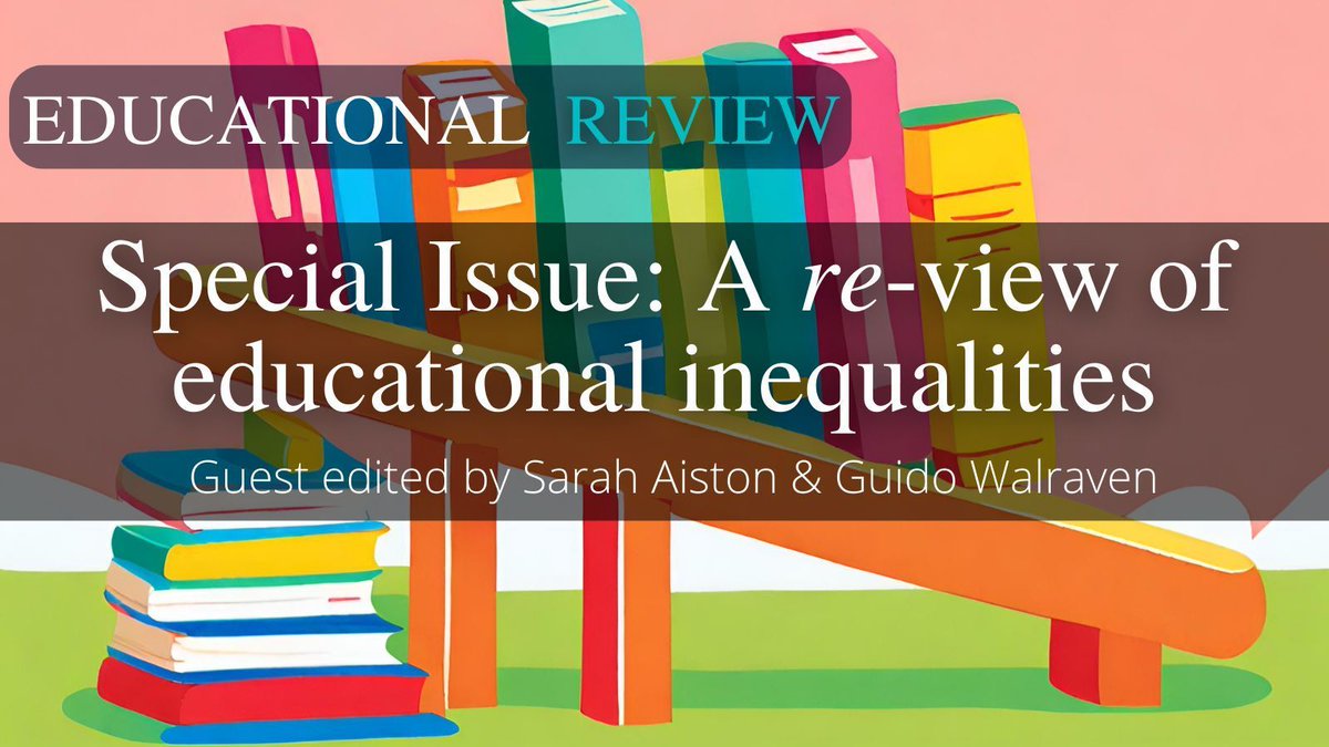 What inequalities - old and new - exist in #education today? How might we tackle them? 🤔 

Find out in the #SpecialIssue 'A re-view of educational inequalities' guest edited by Sarah Jane Aiston &amp; Guido Walraven!

🔗 tandfonline.com/toc/cedr20/76/1