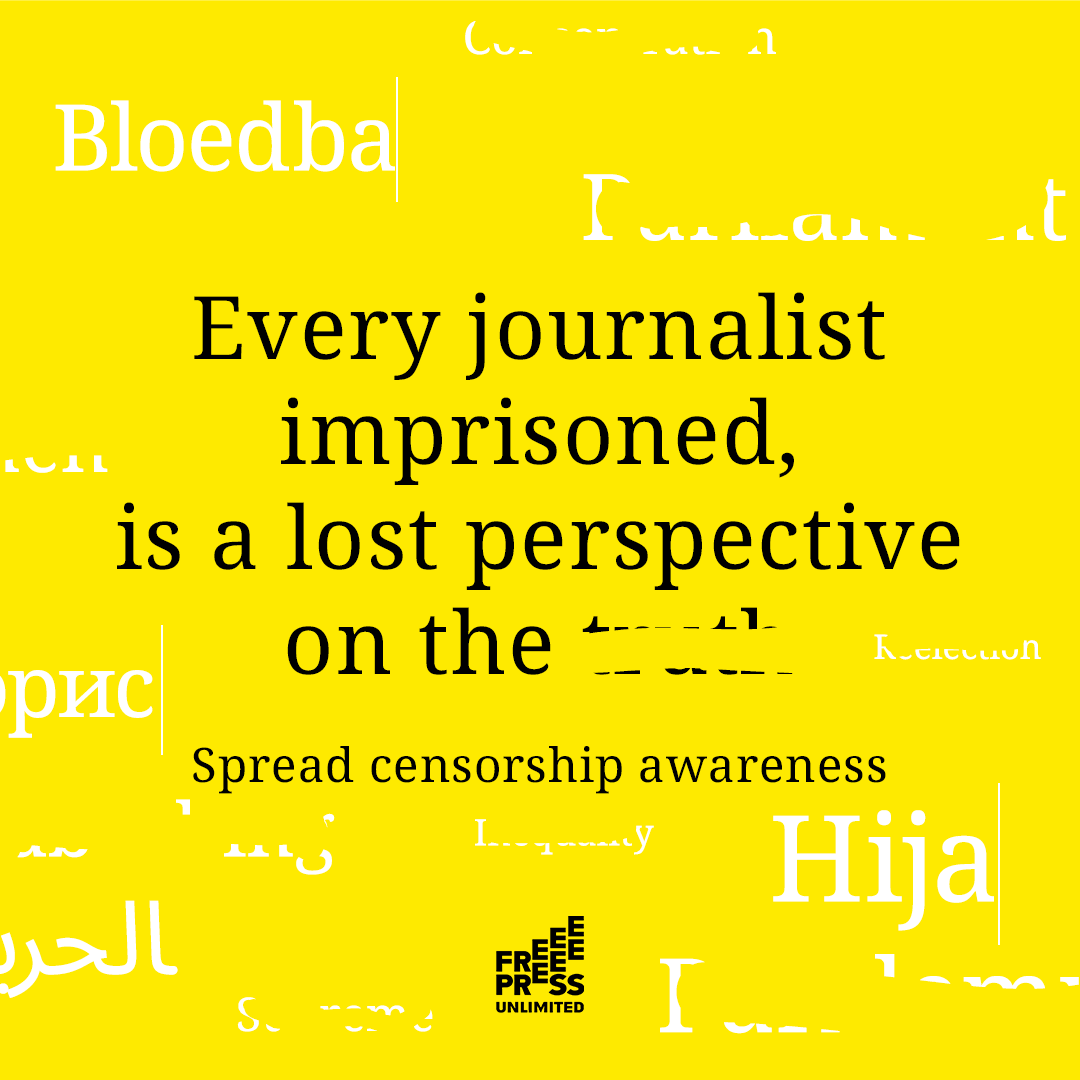 The countdown to #WorldPressFreedomDay has started. On May 3rd we initiate #TheErased to turn all eyes on imprisoned #journalists and make the world aware of what happens when we lose #pressfreedom. Help to spread #censorshipawareness 💛 ow.ly/hPIT50Re3nU #Erased #WPFD2024