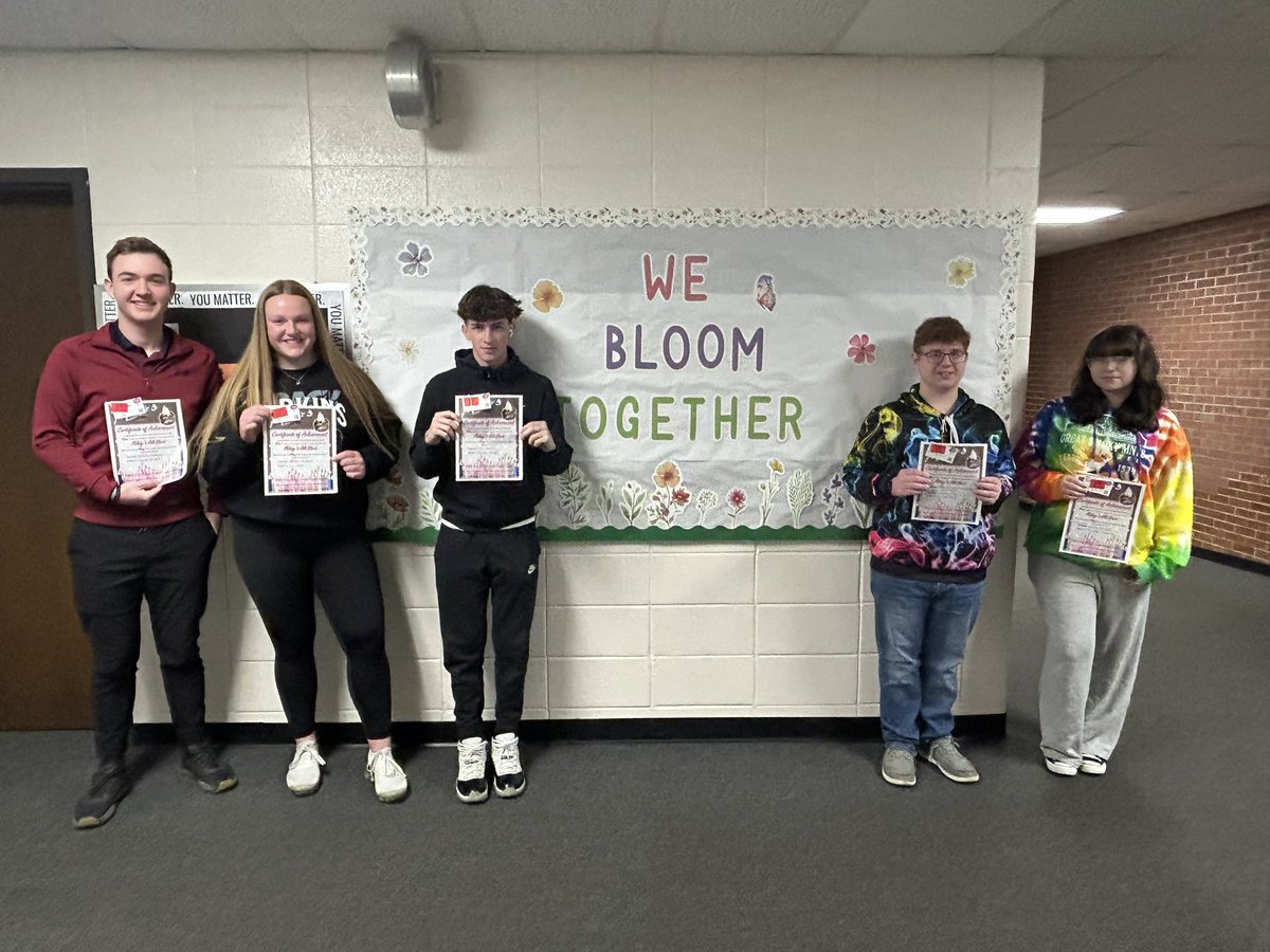 Congratulations to this week’s #RandomActsofKindness honorees: Wyatt Gilbert, Liv Mason, Hunter Wobser, Connor Boyd, and Phoebe Downing! #PerkinsPride🏴‍☠️ #PerkinsRAOK