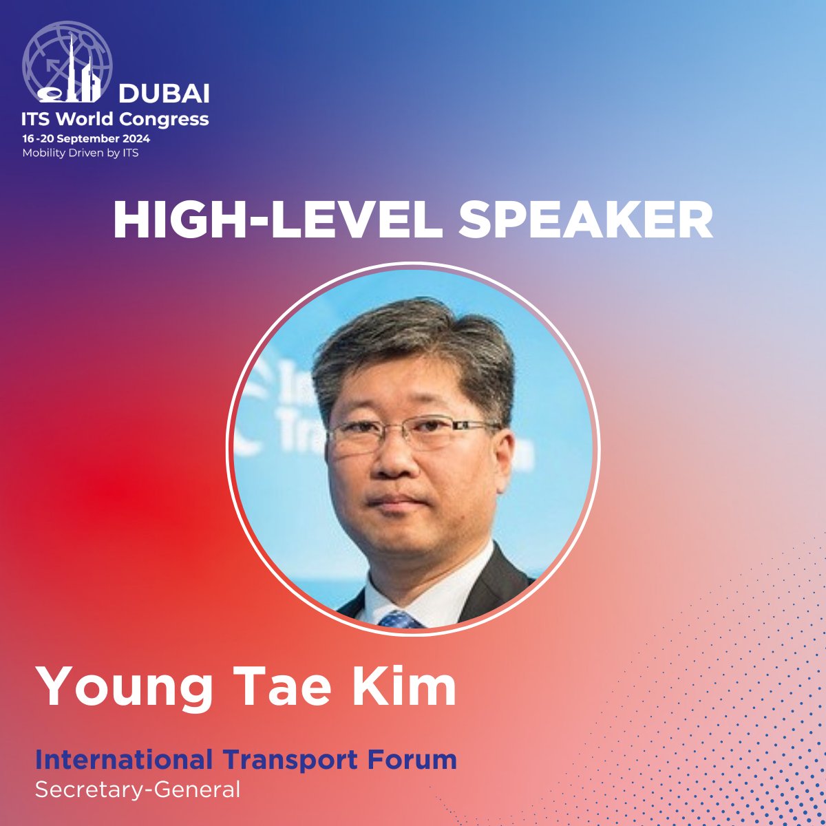 📢 We are delighted to announce the participation of Dr. @Young_T_KIM, Secretary-General of @ITF_Forum, as one of our esteemed High-Level speakers at #ITSDubai2024. Join us as he shares his expertise on global transport policy. Register now: itsworldcongress.com/registration/