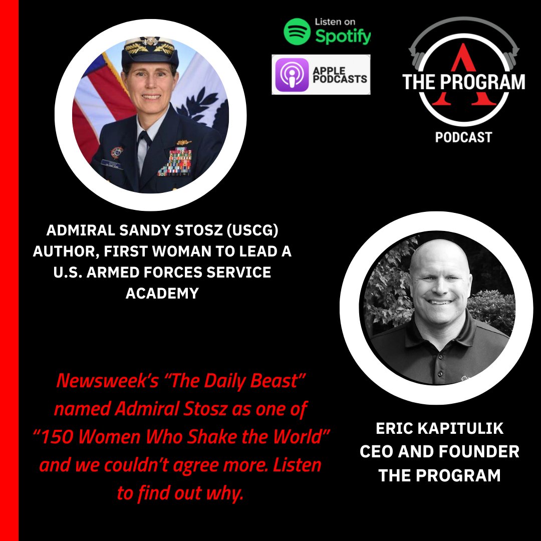 Kap recently had the honor of speaking with Admiral Sandy Stosz. You don't want to miss this! lnkd.in/gTyGc4Aj #leadership #podcasts #LeadershipDevelopment #greatteammates #greatleaders #wedoonemore #theprogram