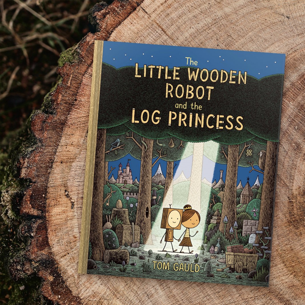 Looking for a modern fairytale to read with your little one? The Little Wooden Robot and the Log Princess by @tomgauld is out today!⭐ Dive into this fantastical story all about sibling love and full of quirky illustrations.🤖👑 Out now!