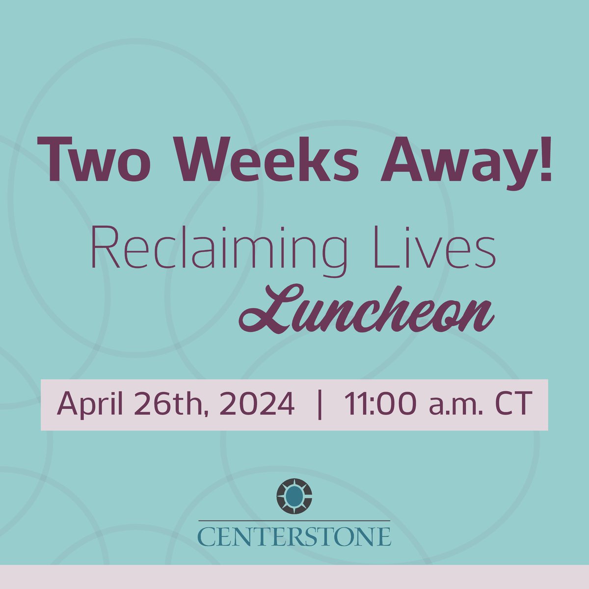 Only two weeks left until this year’s Reclaiming Lives Luncheon! This event raises funds to ensure the most vulnerable in our community have access to quality mental healthcare. Learn more and purchase your Patrons’ ticket at: centerstone.org/reclaiming-liv… #ReclaimingLivesLuncheon