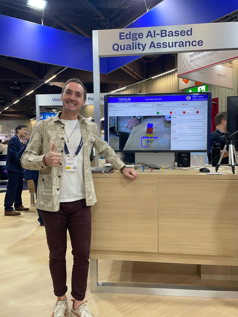 Join us live at Embedded World, where Tyler Marshall, our Global Senior VP of Delivery, is representing Teksun!

Visit the Qualcomm Booth 5-161 in Hall 5 and catch up with Tyler today, on the last day of Embedded World 2024!

#EmbeddedWorld #TeksunAtEmbeddedWorld